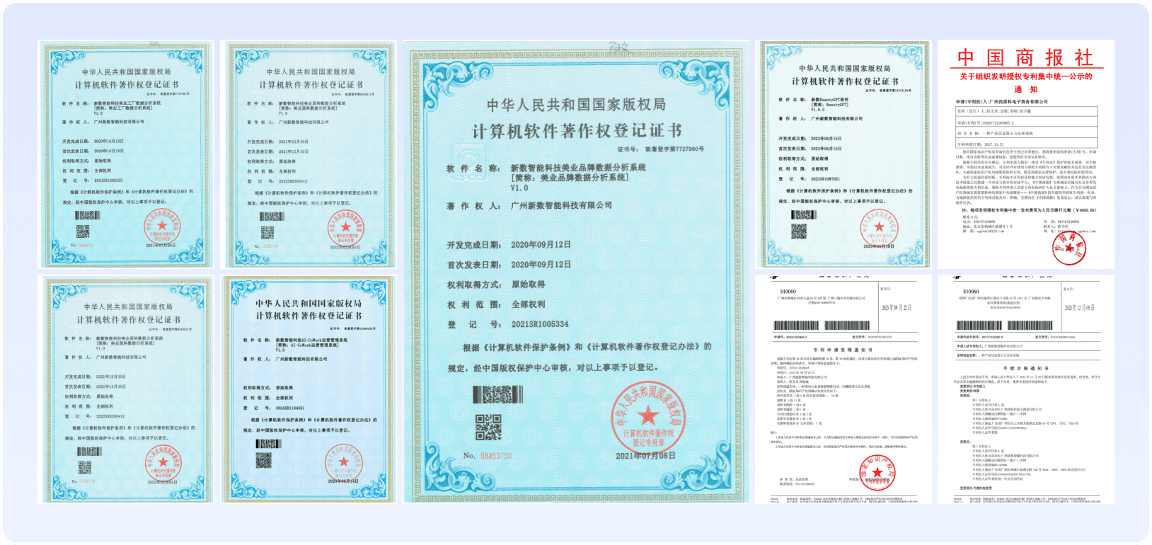 高新技术企业证书
