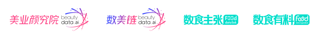 美业颜究院 · 数美链 · 数食主张 · 数食有料
